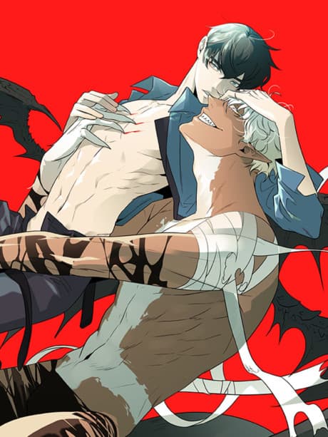 《親愛之門 Dear Door》超自然成人 BL 韓漫封面，呈現刑警與惡魔王的危險契約
