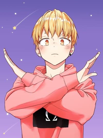 Omegaverse romance manhwa, an alpha male protagonist looking shocked at a medical report, Fargo's emotional drama with a soft pink and gray palette