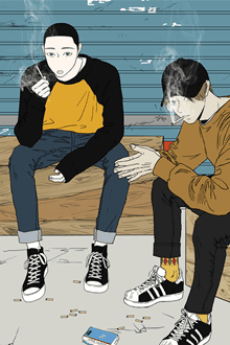《十二月雨》成人向 BL 韓漫封面,帶雨季公路、危險迷戀與 Lezhin 劇情感
