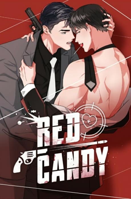 《紅色糖果 Red Candy》成人 BL 間諜韓漫封面,呈現特務與教授的危險戀愛
