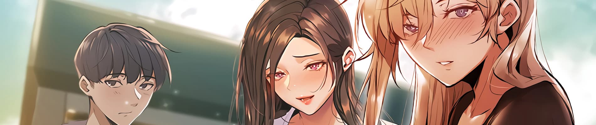 《有空房嗎》成人韓漫封面,現代合租屋喜劇題材,女房客與主角構成輕鬆曖昧氛圍